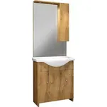 Skříňka s umyvadlem Bratislava 75 zlatý dub