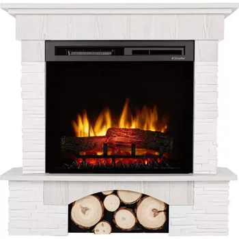Elektrický krb Porto 23 bílá borovice