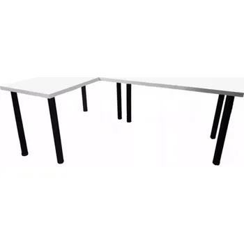 Psací stůl Psací Stůl Roh. Low Bílý 202x136x1,8 Model 0