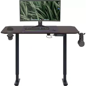 Kancelářská sestava Elektrický stůl 140 Rob antracyt/ořech