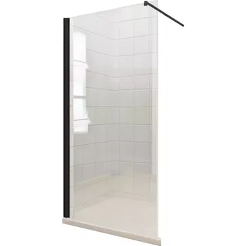 Sprchová zástěna WALK-IN Fiord 120 x 195 černý profil