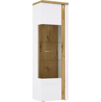 Vinotéka Vitrína Tuluza 67 cm Bílý/Dub Artisan