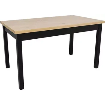 Jídelní set Stůl ST-69 140x80+40 dub cremona/carga + nohy černá