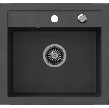 Granitový dřez Dřez Johnny 110 Steingran černá 50x47x18,5 + sifon