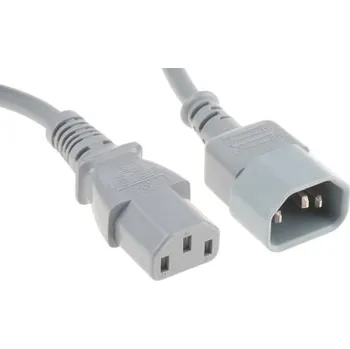 Napájecí kabel Napájecí kabel 3m, Šedá, A: C13, B: C14 RS PRO 1 mm²