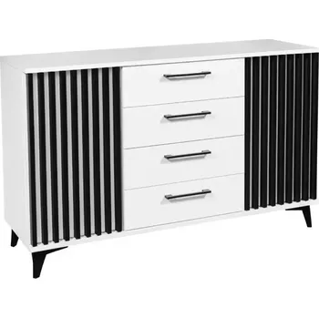 Předsíňová stěna Komoda Brema bílá/černá