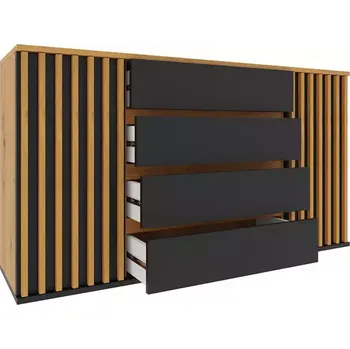 Komoda Nairobi 2F4S artisan/černá