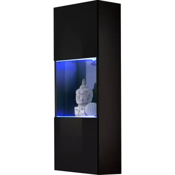 Vinotéka Vitrína Fly 22 Sklenka Černá