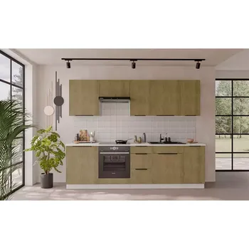 Kuchyňská linka Kuchyňská linka Cremona WH 260 cm bez kuchyňské desky