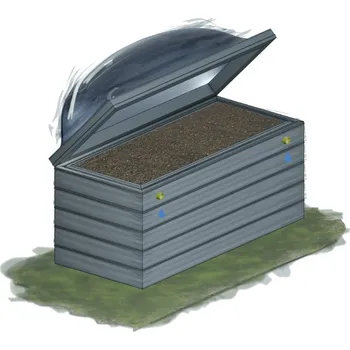 Záhon zahradní s pařeništěm KAROTEN výška 75 cm 80×180 cm