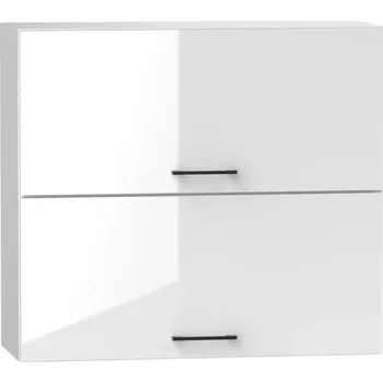 Kuchyňská Skříňka Oscar W80grf/2 bílá lesk/bílá