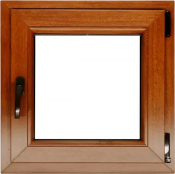 Okno Okno pravé 600x600 zlatý dub
