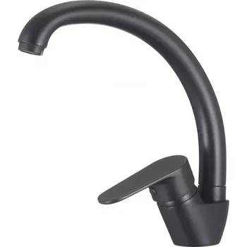 Vodovodní baterie Dřezová baterie s otočným ramínkem Neptun Black ”C”