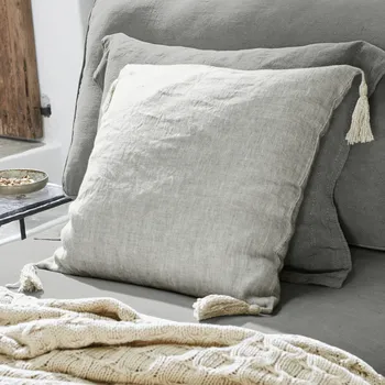 Povlak na polštářek Povlak na polštářek Loubna, béžová/černá, V/Š cca 50/50 cm