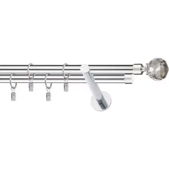 Garnýž II Stylus 19 chrom 160cm koule crystal