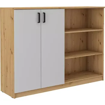 Komoda vysoký 2f Malta světle šedá//artisan (850)