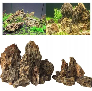 Dekorace do akvária DRAČÍ KÁMEN DRAGON STONE DO AKVÁRIA AKVARIJNÍ DEKORACE BEZPEČNÝ 1kg
