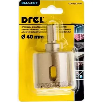 Příslušenství k vrtačce Děrovka s diamantovým posypem 40 mm chlazená