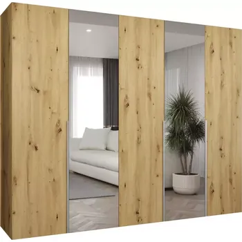 Předsíňová stěna Skříň Alicante II 250 artisan stříbrná