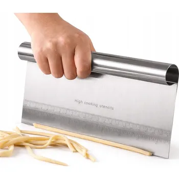 Kuchyňská stěrka STĚRKA OCELOVÁ ŠPACHTLE SE STUPNICÍ KOVOVÁ STĚRKA S ODMĚRKOU 21 cm