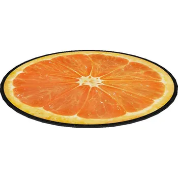 Dekorativní polštářek Polštářek na židli Bertoni, dekorativní, plsť, 35 cm, oranžový, EE0066