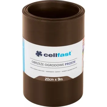 Zahradní obrubník Rovná zahradní hrana 20 cm x 9 m Cellfast hnědá