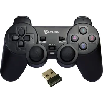 Gamepad Gamepad Vakoss, bezdrátový, pro PC, PS3, černý, GP-4705BK