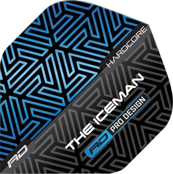 Příslušenství pro šipky Red Dragon Letky Gerwyn Price Iceman Hardcore - Blue & Black RF6845