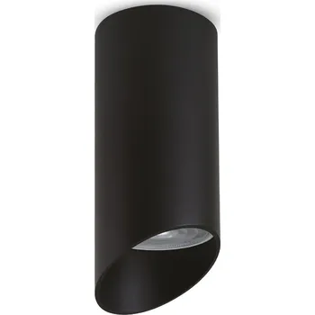 Bodové svítidlo Svítidlo Maclean pro povrchovou montáž, bodové, kulaté, hliníkové, GU10, 55x130mm, černé, MCE360 B+ LED žárovka GU10 7W Maclean Energy MCE437 WW teplá bílá 3000K, 220-240V~, 50/60Hz,