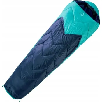 Spacák SPACÍ PYTEL MUMIE TURISTICKÝ ELBRUS ROHITO II TMAVĚ MODRÁ/TYRKYSOVÁ 220X80 CM