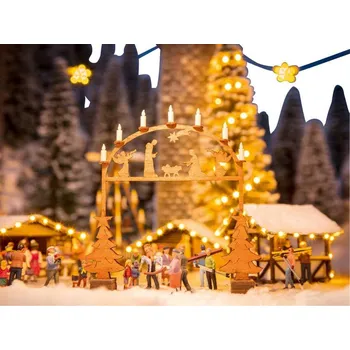 Modelová železnice NOCH 0014391 Vánoční oblouk minis Laser-Cut minis lasercut montážní sada