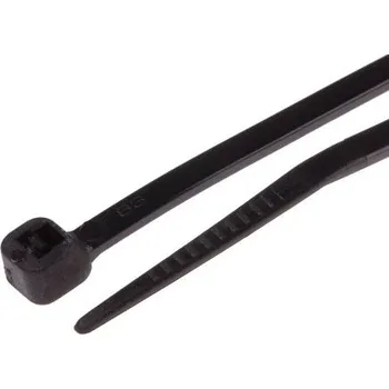 Stahovací páska Kabelová vázací páska Tepelně stabilizované 265mm 3,6 mm Černá Nylon 66 RS PRO