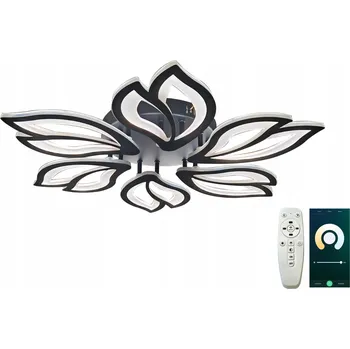 Stropní Svítidlo černý LED 60x9 cm s možností stmívání