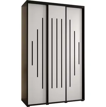 Předsíňová stěna Skříň 45 Canaris 12 150 černá/bílá/černá