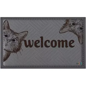 Textilní rohožka 45x75 cm K-602-250 Welcome (Kočka)