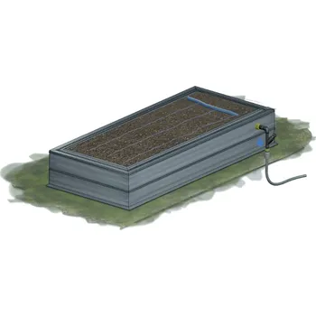 Záhon zahradní se závlahou KAROTEN výška 30 cm 80×80 cm