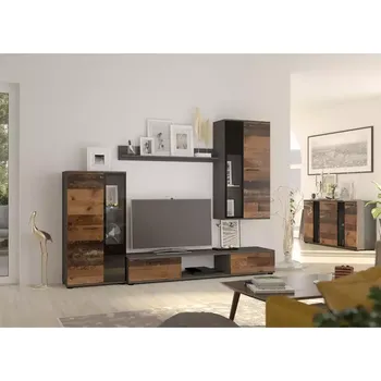 Obývací stěna Obývací Stěna Salsa Old Style Wood/Matera