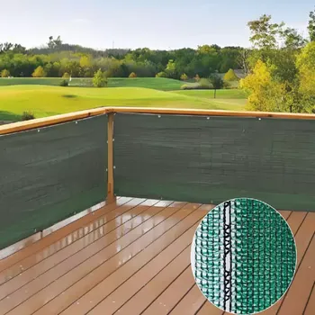 zahradní zástěna Stínící síť 1,5x10 m 180G/m2 tmavě zelená