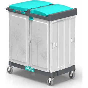 Úklidový vozík TTS Italy Vozík na špinavé prádlo a odpad Magic Line 160P Ergonomické madlo: bez, Pedál set: bez