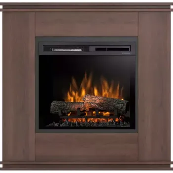 Elektrický krb Vena 23 dub tmavý/černá