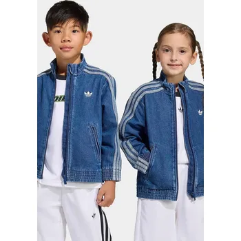 Chlapecká bunda Dětská riflová bunda adidas Originals KD5801 modrá 55X, vel. 128