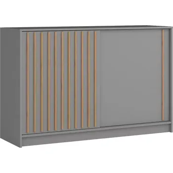 Kancelářská sestava Komoda Royal šedá/lamela votan