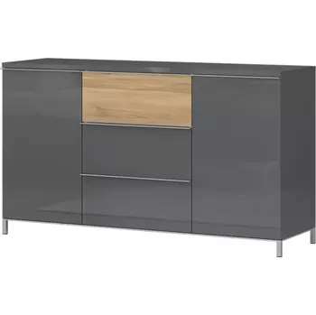 Předsíňová stěna Komoda 2d3s Onyx k23/on pacific walnut/anthracit