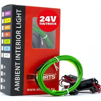 LED páska LED světlovodný pásek 1m (zelený) 24V