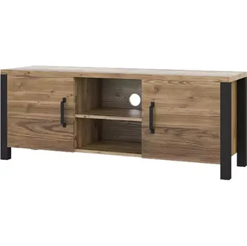 Televizní stolek Tv Stolek Olin 41 appenzeller fichte/černá
