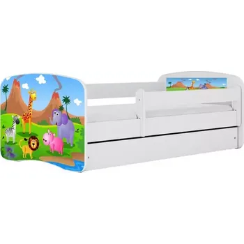 Ložnicová sestava Dětská postel Babydreams+M bílá 80x160 Safari