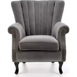 Křeslo Titan popelavě šedá/černá