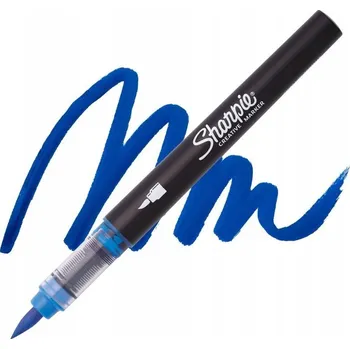 KREATIVNÍ AKRYLOVÝ POPISOVAČ / FIX S ŠTĚTCOVÝM HROTEM SHARPIE MODRÝ