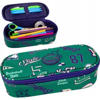 Penál PENÁL CAMPUS BEZ VYBAVENÍ AMERICAN RETRO F062901 COOLPACK