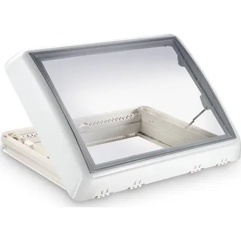 Autodoplněk Bílé Střešní okno Dometic Midi Heki FL s nucenou ventilací, otevírání klikou, 700x500 mm